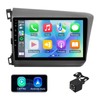 1+32G 9-inch Android 13 Car Stereo for Honda Civic 2012-2015