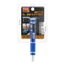 Trad 9pcs. Precision Screwdriver Set Pen Type Difference 換式 Blue TPS – 9B 819801