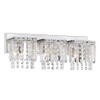 Evelyn 3-Light Crystal Strand Wall Sconce in Chrome Finish