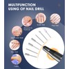Portable Nail Drill Electric File: 40000RPM Professional Nail E-File for