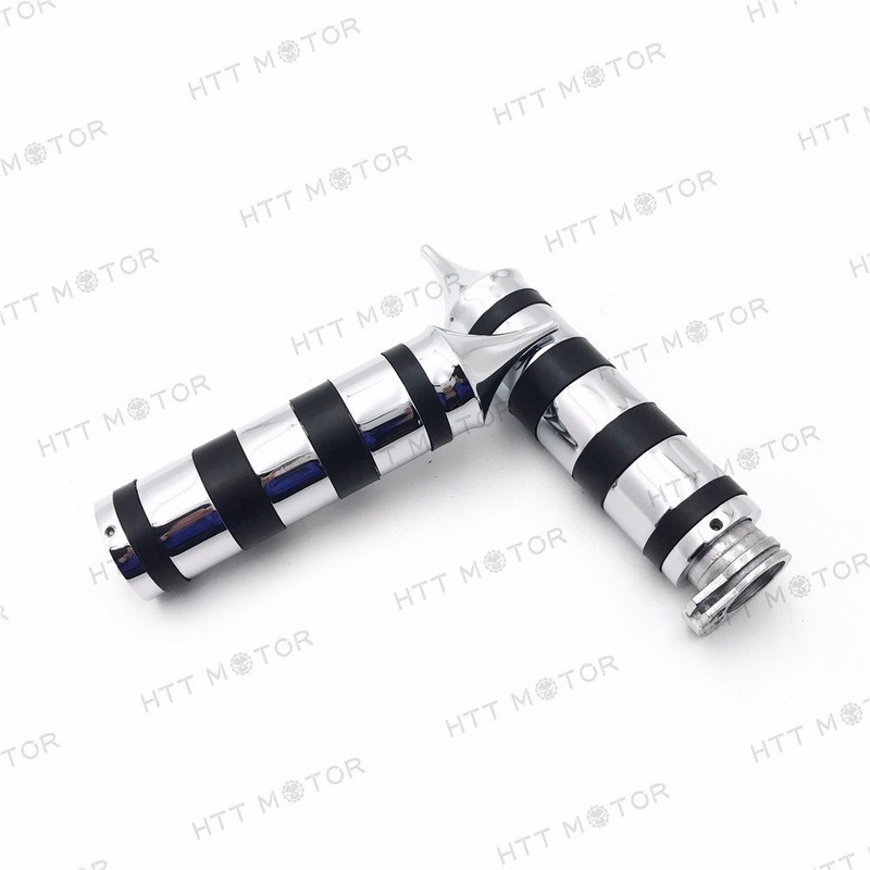 XKMT-7/8 22mm Handlebar Hand Grip & Throttle Twist Tube Chrome