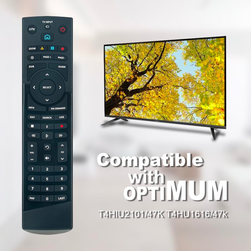AIDITIYMI Replacement Remote Compatible with Optimum Altice T4HU1616/47k