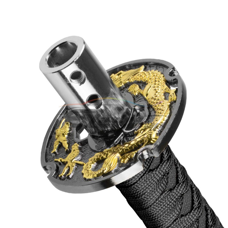 Samurai Sword Black Shift Knob Shifter Alloy Katana with Adapters