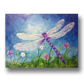 Zariocy Paint by Numbers Kits for Adults - Dragonfly DIY Oil Paintings Canvas Acrylic Paint Set - Animal Paint by Numbers Kit for Beginners and Ideal for Home Decor 16x20 inch