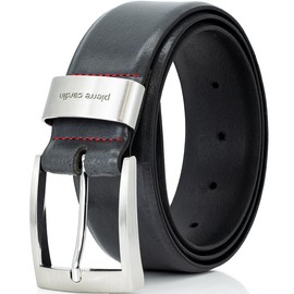 Pierre Cardin Men's Leather Belt, gray