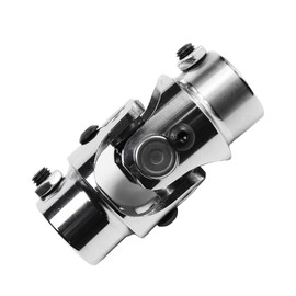 MDRIVEASY 3/4 "DD x 3/4 "DD Chrome Steering Shaft Universal Joint U Joint, Total Length 83mm (3-1/4")