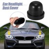 X AUTOHAUX Car Headlight Dust Protection Seal Cap Rubber Inner