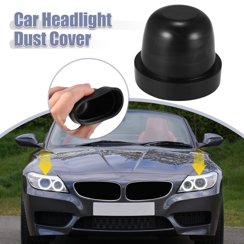 X AUTOHAUX Car Headlight Dust Protection Seal Cap Rubber Inner