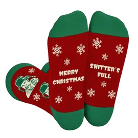 Christmas Vacation Merch Gifts, Funny Christmas Socks for Women Men, Griswold Family Christmas Vacation Costume Accessories, Winter Warm Knitted Socks, White Elephant Gifts Christmas Stocking Stuffer