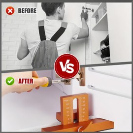 CABI/net Door Installation Positioner,Cab/inet Door Jig Installation Positioner,Cupboard Door Installation,Adjustable Cabinet Door Positioning Tool,Adjustable Cab/inet Hardware Jig,Door Hinge Jig