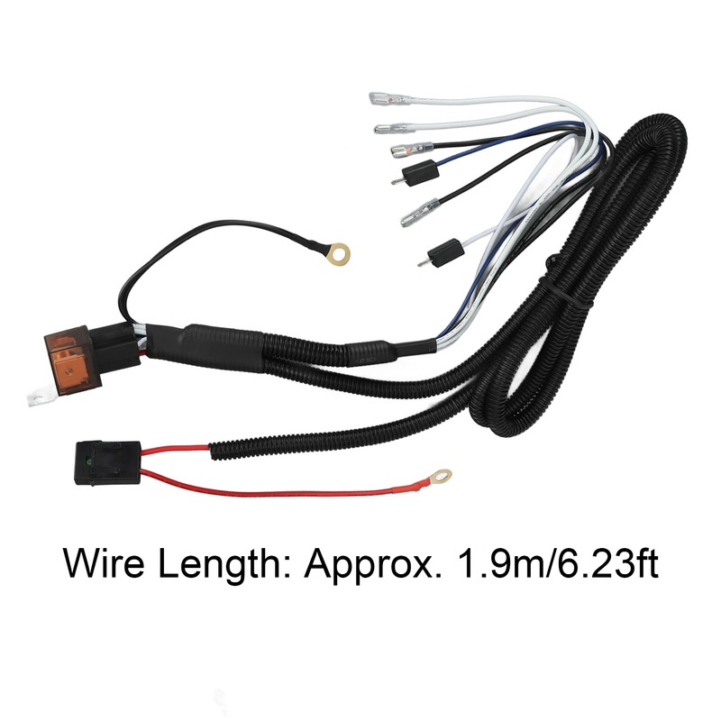 12V Horn Wiring Harness Relay Kit 1.9m Cable 50W One