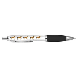 DV DESIGN 1 x Running Horse Black Pen - Equestrian Pets Animals Stationary School Equipment Teacher Friend Girls Boys Christmas Birthday #80665
