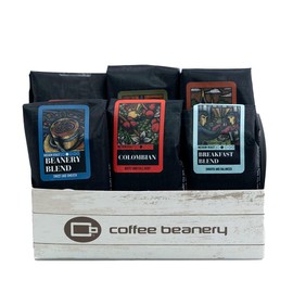 Right Roast Coffee Sampler, 6 - One Pot Sample Bags of coffee, light, medium and dark roasts