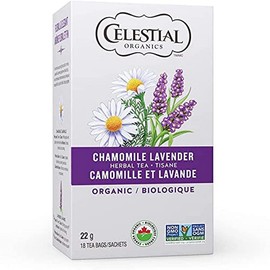 Celestial Seasonings Chamomile & Lavender Organic Herbal Tea White 6 Count