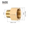 DTGN G1/4 Male x G3/8 Female Brass Threaded Pipe Fitting