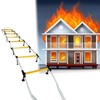 Rope Ladder Fire Escape 8ft with Stand-Off Stabilizers | Emergency