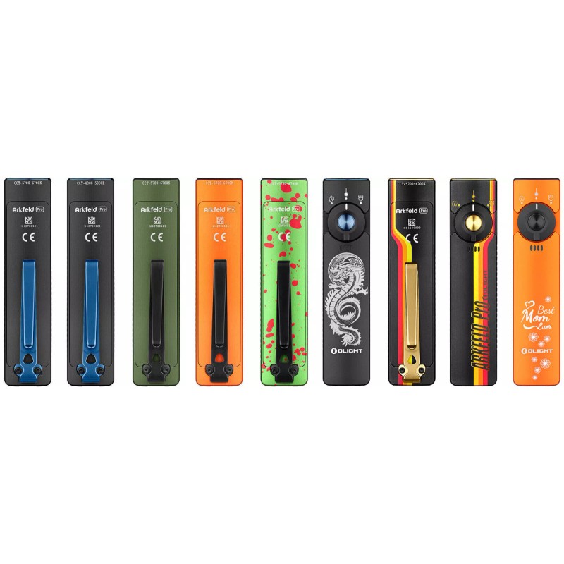 Olight Arkfeld Pro Flat Flashlight with LED Light, UV &