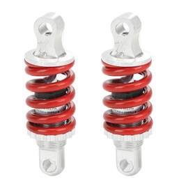 Shock Absorber, Aramox 100mm Rear Spring Assisted Shocks Absorbers, 2Pcs Adjustable Motorcycle Rear Suspension Damper, Universal for Motorcycle ATV Scooter Off Road Vehicle, Aluminum Alloy