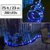 Solhice 75ft LED Rope Lights Outside Blue, 280 LEDs Waterproof