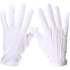 Parade Honor Guard Finger White Mittens Hands Protector Formal Gloves
