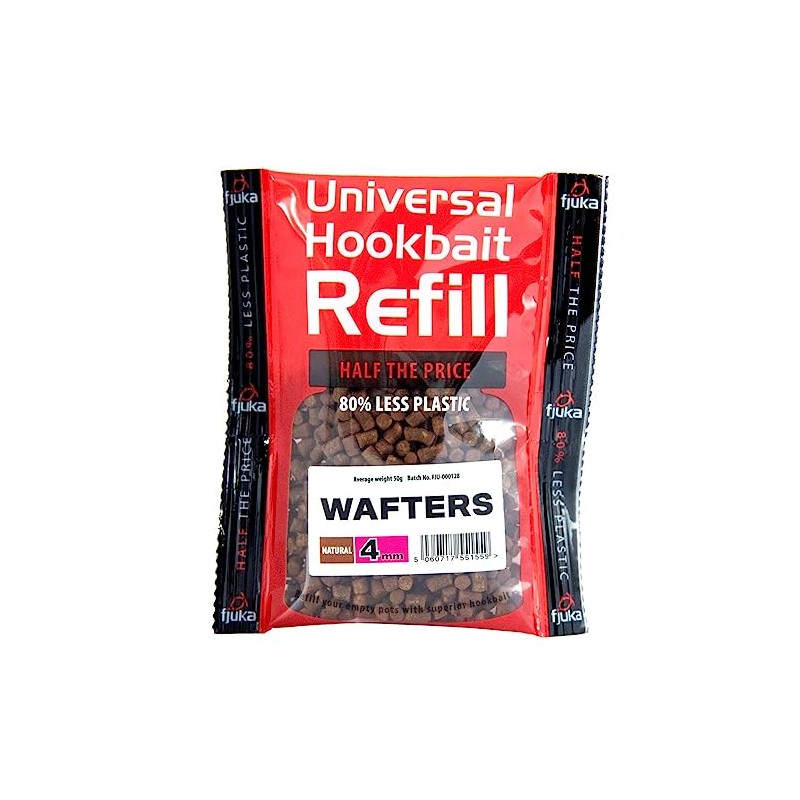Fjuka Wafters 4mm | Natural | Hookbait Refill | Semi-Buoyant