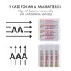 Tenergy 10 Pack Plastic Storage Case for AA/AAA Batteries (Batteries