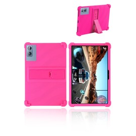 for Dghrti TAB20 2024 Android 14 Tablet,10 inch Tablets Model Case,Soft Silicone Adjustable Stand Cover Lightweight Kids Friendly,Rosered.