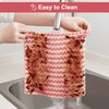 JOYMOOP Microfiber Cleaning Cloth, Pure Pink Towels with Edging, Small