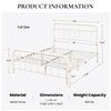 SHA CERLIN Full Size Metal Platform Bed Frame with Victorian