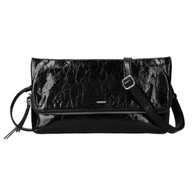 Balcos Women's 2-Way Patent Leather Clutch Bag, One Size, Black