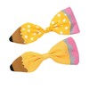 Teacher Hair Clips, Cute Yellow Pencil Bow Hair Clips, Yellow