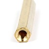 sourcingmap M4 x 40mm Female Threaded Brass Hex Standoff Pillar