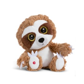 NICI GLUBSCHIS Sloth Heywood 25 cm - Dangling Sloth Cuddly Toy with Large Glitter Eyes - 49299