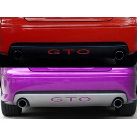 2004-06 Pontiac GTO Rear Bumper Valence Vinyl Inserts Decals Letters - 38 Colors to Choose from (Color :: Brushed Silver)