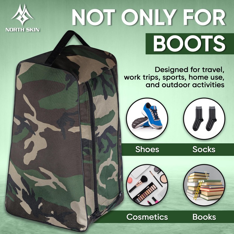 Travel Shoe Bag with Zipper Pocket Water Resistant Golf Sports
