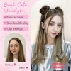 REECHO 2 Mini Extensiones De Cabello Con Clip Para Moño,
