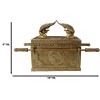 Golden Ark Of The Covenant With Cherubim Angels Decorative Box