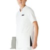 Medical Uniform White Coat Men's Jacket Short Sleeve KAZEN White