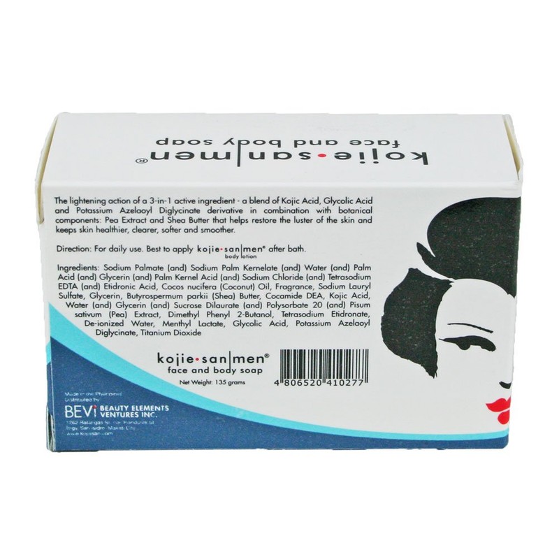 Kojie San Men Lightening face and body soap 135g
