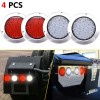 4x 4-inch 16LED Round Truck Tail Stop Turn Brake Lights