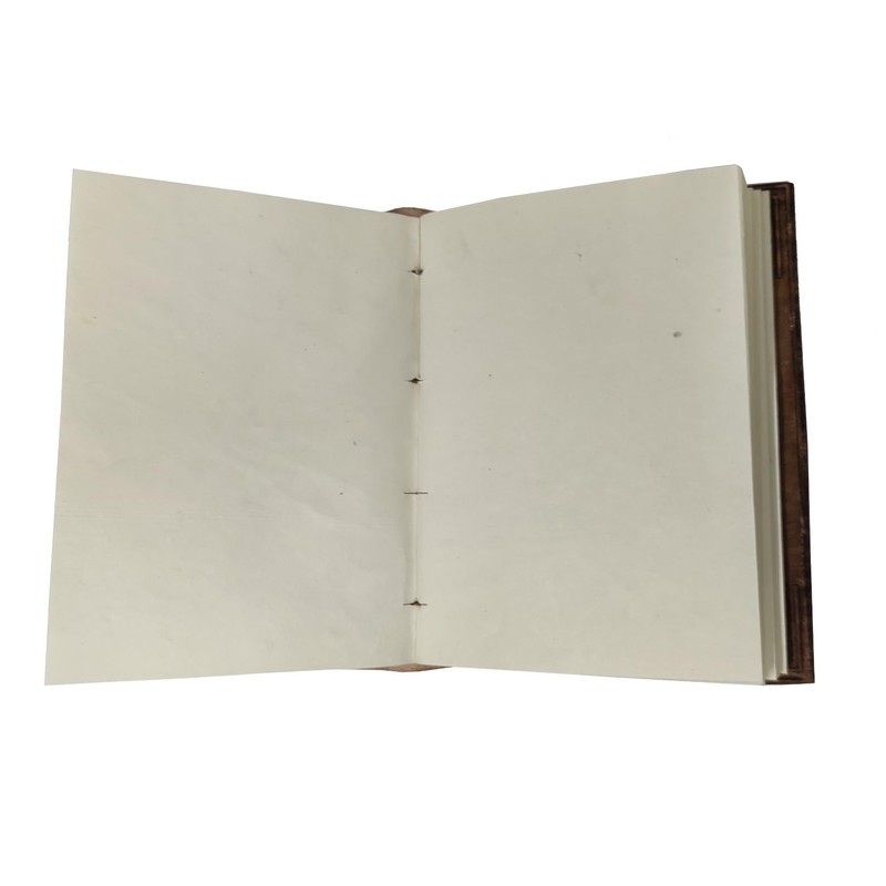 Purpledip Leather Diary/Journal/Notebook 'Eden Garden' With Naturally Treated Paper; Corporate