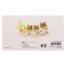 Sunstar Stationery Atsube Animal Crossing Clip Acrylic Clip Set, Pink S3623246