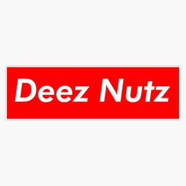 Leyland Designs Deez Nutz Sticker Outdoor Rated Vinyl Sticker Decal for Windows, Bumpers, Laptops or Crafts 5"