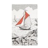 Coucke Sailboat Tea Towel Cotton 50 x 75 cm