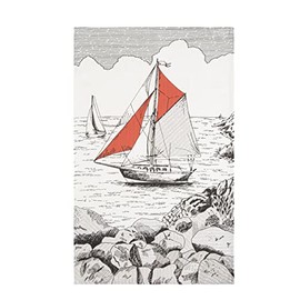 Coucke Sailboat Tea Towel Cotton 50 x 75 cm