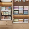 2-Pack Closet Organizers Stackable Clothing Storage Shelves, Expandable Clothes Shelf