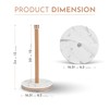 Saddet Stylish White Marble Paper Towel Holder Countertop Kitchen with