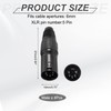 sourcing map 4pcs 5 Pin XLR Male Connector, Microphone Audio
