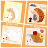 TGFIX Pack of 12 Hedgehog Craft Sets for Children Autumn