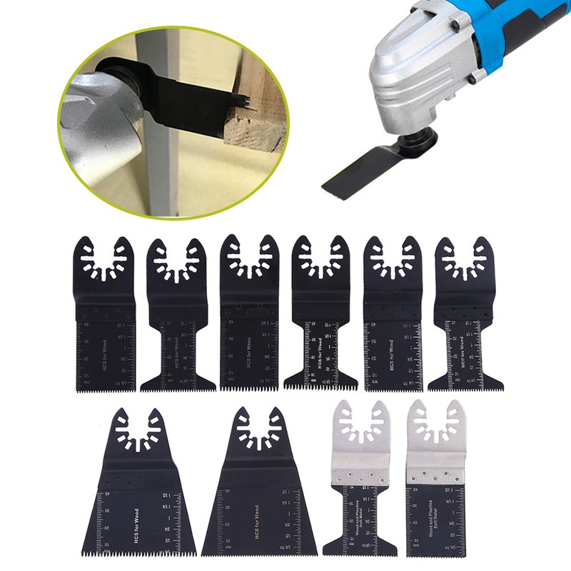 10Pcs Universal Saw Blade Oscillating Multi Tool High Carbon Steel